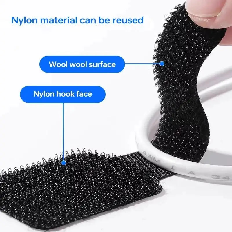 Organizador de Cables Reutilizable con Velcro - Pack Escritorio - Cervera Studio