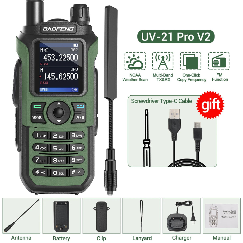 Walkie Talkie Baofeng UV21 Pro - Largo Alcance 16KM - Cervera Studio
