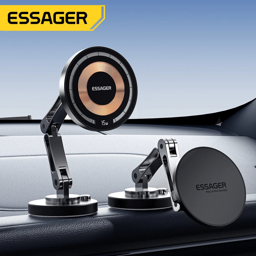 Cargador Inalámbrico Magnético Essager 15W - MagSafe para Auto - Cervera Studio