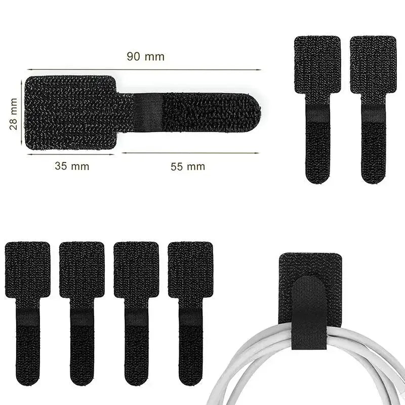 Organizador de Cables Reutilizable con Velcro - Pack Escritorio - Cervera Studio