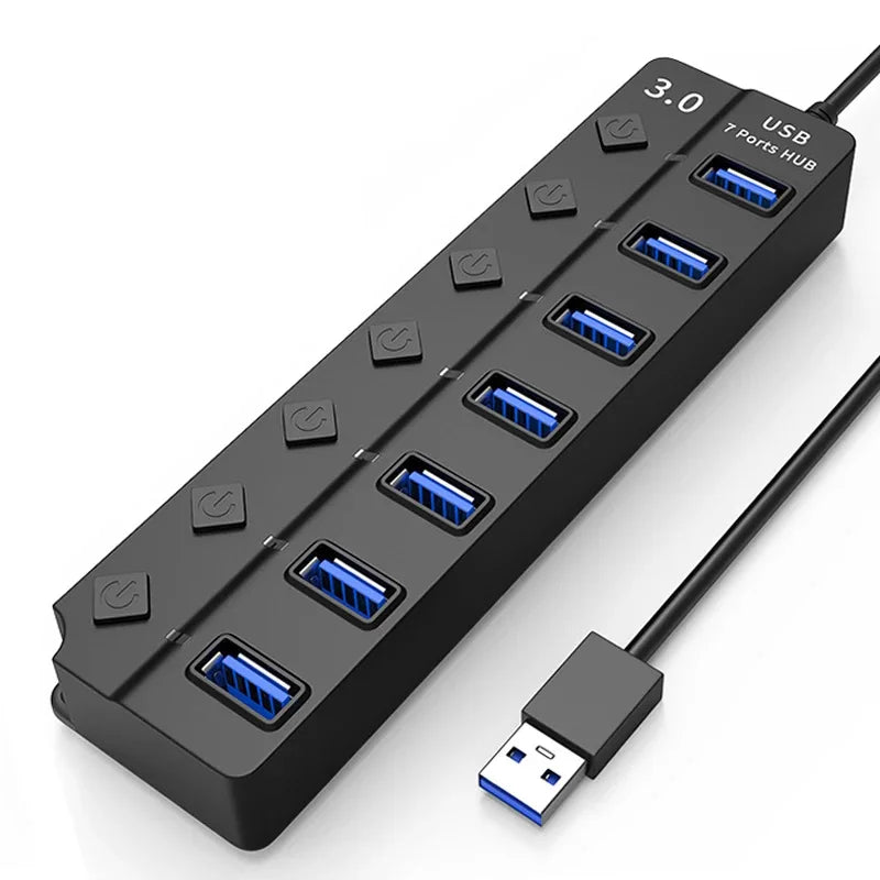 Hub USB 3.0 con 4/7 Puertos e Indicador LED - Cervera Studio