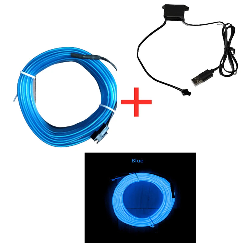 Tira LED Universal para Auto - Iluminación Decorativa Multicolor - Cervera Studio