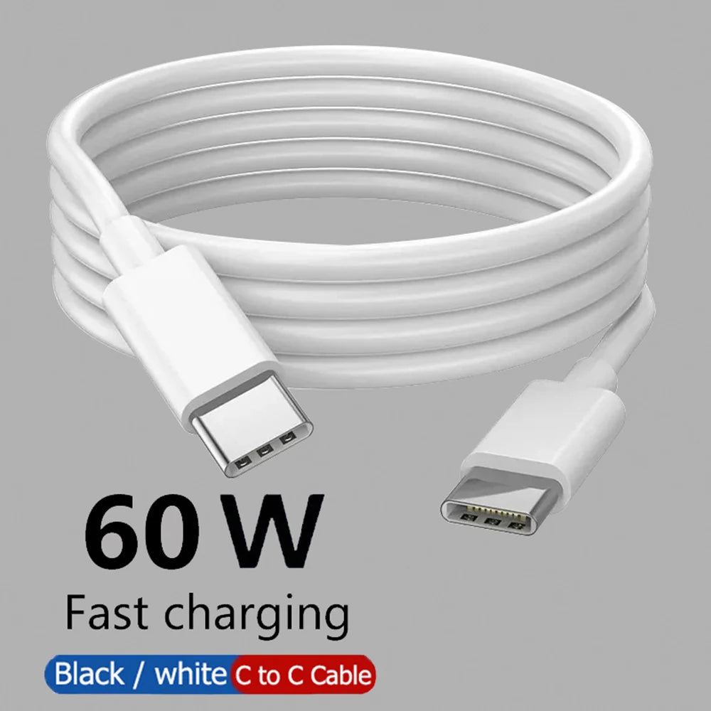 Cable USB-C a USB-C 60W Carga Rápida - iPhone Samsung Xiaomi - Cervera Studio