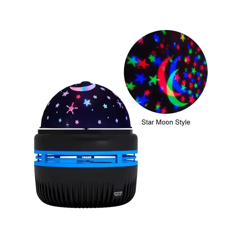 Lámpara Proyectora de Estrellas LED USB - Luz Nocturna Decorativa - Cervera Studio