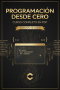 Portada Programación desde Cero: Curso Completo en PDF